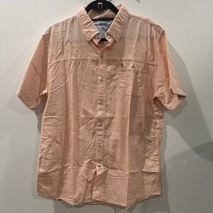 Izod Men's Light Orange Short Sleeve Shirt